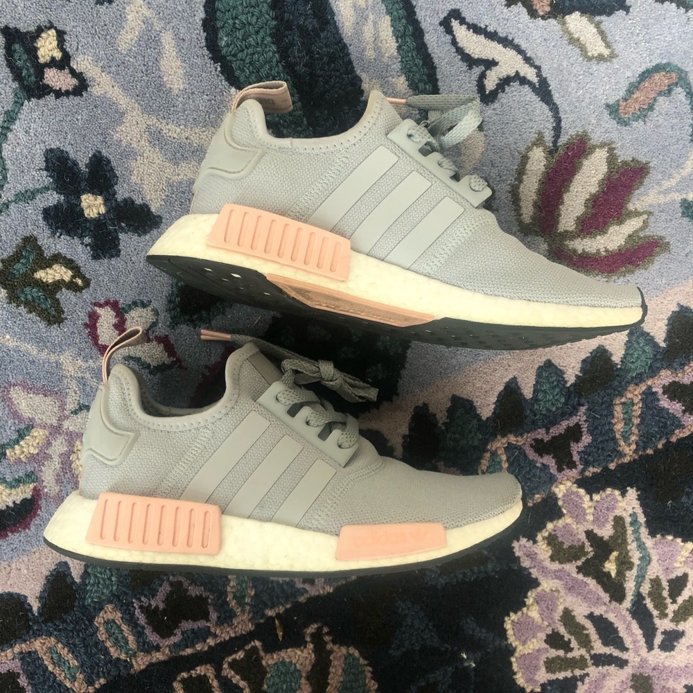 Adidas Grey & Pink NMDs